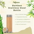 Portable Bamboo Tea Infuser Vacuum Water Bottle | https://www.bestnamebadges.com