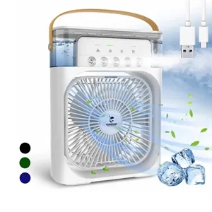 Portable Desktop Air Cooler Fan Humidifier USB Rechargeable