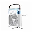Portable Desktop Air Cooler Fan Humidifier USB Rechargeable | https://www.bestnamebadges.com