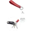 Custom PU Leather Wrist Strap Keychain With Metal Ring | https://www.bestnamebadges.com