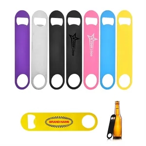 Stainless Steel Flat Bottle Opener Keychain
