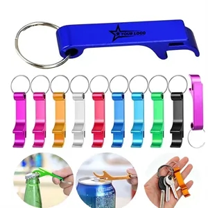 Bottle Opener Keychain Ring