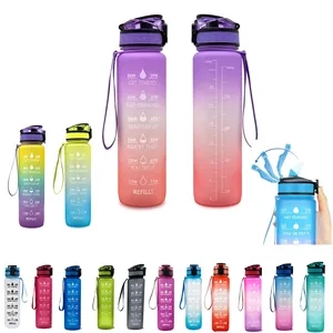 32oz Gradient Frosted  Sport  Water Bottle