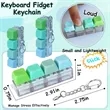 Keyboard Decompression Keychain | https://www.bestnamebadges.com