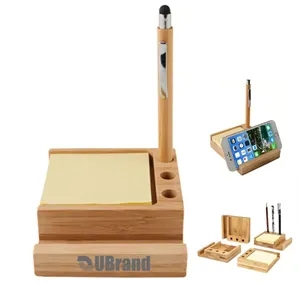 Natural Bamboo Desktop Organization Rack