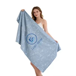 400GSM Cotton Beach Towel With Full Color Print 30" X 60"