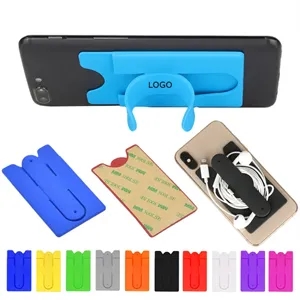 Silicone Cell Phone Wallet With Stand