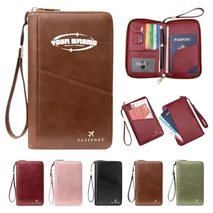 RFID Travel Passport Wallet Organizer Card Holder