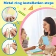 4x6 Inch Double-Sided Lined Index Notepad with Ring Binder | https://www.bestnamebadges.com