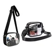 Waterproof Clear PVC Crossbody Stadium Bag | https://www.bestnamebadges.com
