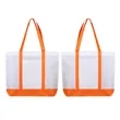 Large Two Tone Non Woven Shopping Tote Bag 15.7"x4"x15" | https://www.bestnamebadges.com