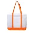 Large Two Tone Non Woven Shopping Tote Bag 15.7"x4"x15" | https://www.bestnamebadges.com