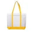 Large Two Tone Non Woven Shopping Tote Bag 15.7"x4"x15" | https://www.bestnamebadges.com