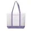Large Two Tone Non Woven Shopping Tote Bag 15.7"x4"x15" | https://www.bestnamebadges.com
