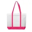 Large Two Tone Non Woven Shopping Tote Bag 15.7"x4"x15" | https://www.bestnamebadges.com