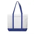 Large Two Tone Non Woven Shopping Tote Bag 15.7"x4"x15" | https://www.bestnamebadges.com