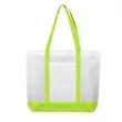 Large Two Tone Non Woven Shopping Tote Bag 15.7"x4"x15" | https://www.bestnamebadges.com
