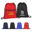 Waterproof Drawstring Gym Bag With Front Pocket | https://www.bestnamebadges.com