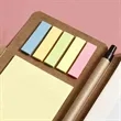 Button-Style Kraft Paper Sticky Notes Set with Pen | https://www.bestnamebadges.com
