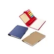 Button-Style Kraft Paper Sticky Notes Set with Pen | https://www.bestnamebadges.com