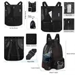 Swim Bag Mesh Drawstring Backpack With Wet Pocket | https://www.bestnamebadges.com