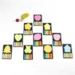 7 Color Cartoon Arrow Shaped PET Sticky Notes | https://www.bestnamebadges.com