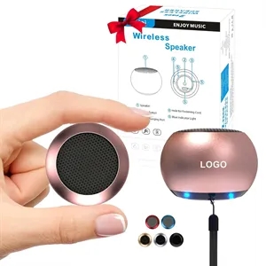 Mini Wireless Rechargeable Metal Bluetooth Speakers With Mic