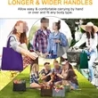 Reusable Grocery Shopping Large Foldable Tote Bags | https://www.bestnamebadges.com