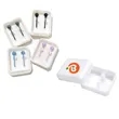 Small White Earring Storage Box with Lid | https://www.bestnamebadges.com