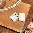 Small White Earring Storage Box with Lid | https://www.bestnamebadges.com