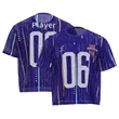 Full-Color Crew Neck Mesh Football Jersey | https://www.bestnamebadges.com