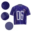 Full-Color Crew Neck Mesh Football Jersey | https://www.bestnamebadges.com