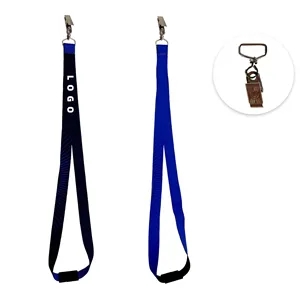 Custom Double-Ended Lanyard with Bulldog Clip