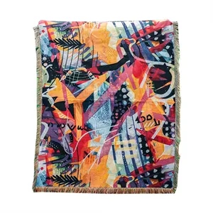 50"* 60" Tapestry Throw Woven Blanket