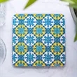 3.75 Inch Square Cork Back Photo Coasters | https://www.bestnamebadges.com