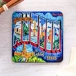 3.75 Inch Square Cork Back Photo Coasters | https://www.bestnamebadges.com