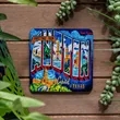 3.75 Inch Square Cork Back Photo Coasters | https://www.bestnamebadges.com