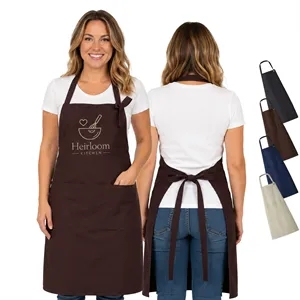 13 oz. Thick Canvas Kitchen Apron w/ 2 Pockets, Antifouling