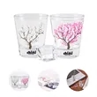 Cherry Blossom Color Changing Glass Cup | https://www.bestnamebadges.com