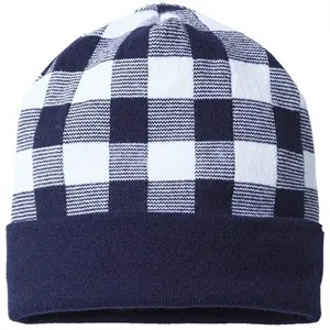 CAP AMERICA USA-Made Plaid Beanie - RKP12