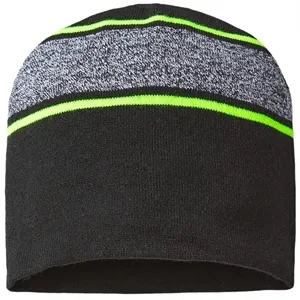 CAP AMERICA USA-Made Variegated Striped Beanie - RKV9
