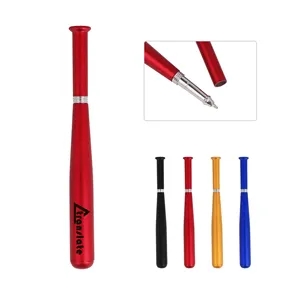 Black Ink Baseball Bat Ballpoint Pen