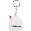 House Tape Measure with Release Button and Key Tag | https://www.bestnamebadges.com