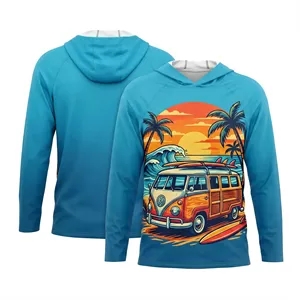 Unisex Dye Sublimation Performance Long Sleeve Hoodie