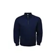 Unisex Long Sleeve Quarter Zip Mock Neck Pullover Sweatshirt | https://www.bestnamebadges.com