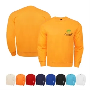 Unisex Cotton Long Sleeve Pullover Crewneck Sweatshirt