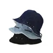 Foldable Jean Fabric Bucket Hat | https://www.bestnamebadges.com