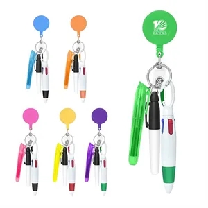 4 in 1 Retractable Lanyard Pen Set
