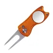 Metal Foldable Golf Divot Tool With Pop Up Button | https://www.bestnamebadges.com