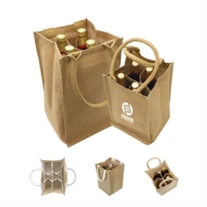 4 Bottle Wine Tote Bag